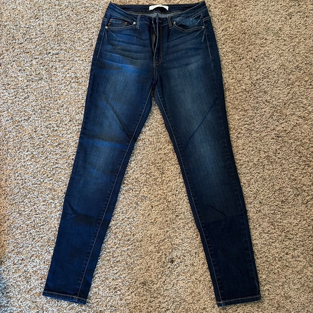 KanCan Women's Skinny Jeans - Dark Blue